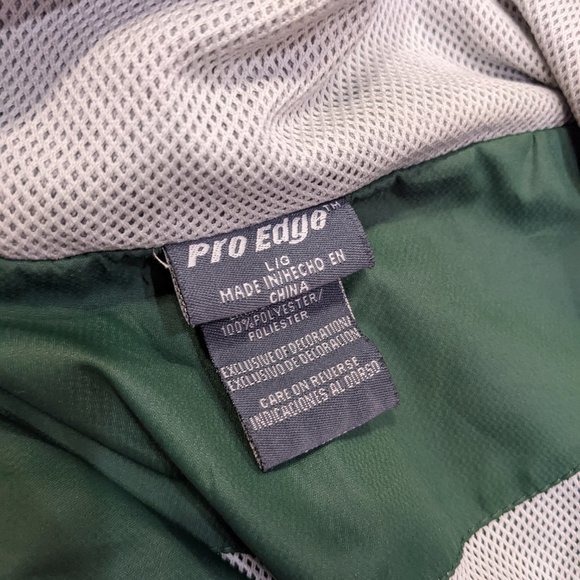 (L) Vintage Michigan State 1/4 Zip Up Pullover Embroidered Windbreaker - Picture 7 of 7